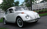 Classic 1972 VW Beetle BuG Sedan Pastel White