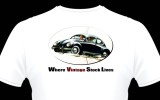 Classic VW BuGs T-Shirt Ideas, Round 2, this time on WHITE.