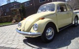Classic 1971 VW Beetle Bug Shantung Yellow Sedan