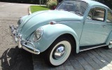Classic VW BuGs 1965 Bahama Blue Restored Sunroof Beetle SOLD!