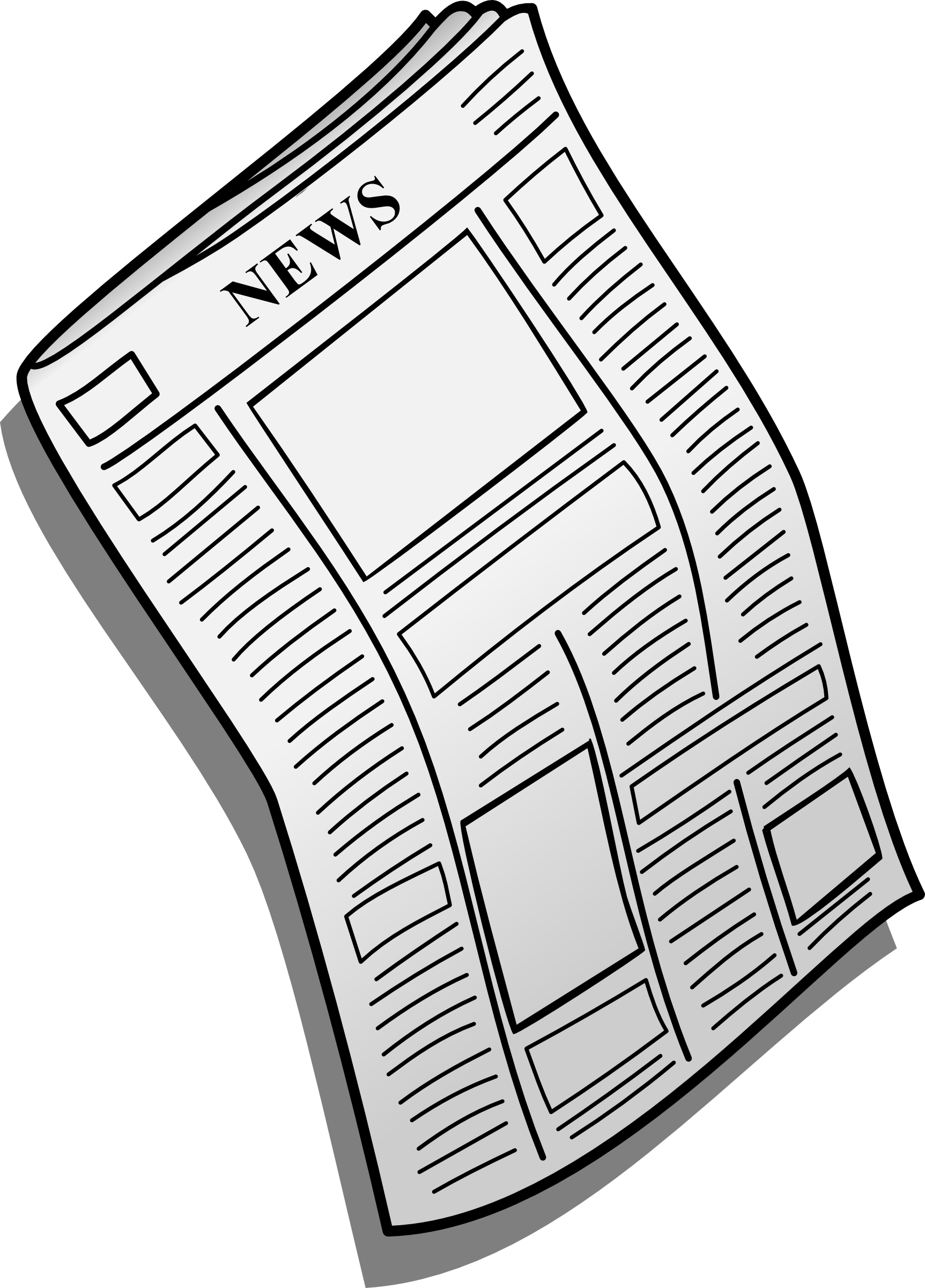 newspaper template clipart - photo #35