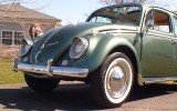 Classic VW BuGs 1958 Evergreen Metallic Beetle Ragtop SOLD!