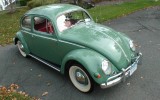 Vintage 1956 Agave Green Oval Window Beetle Bug Sedan For Sale!